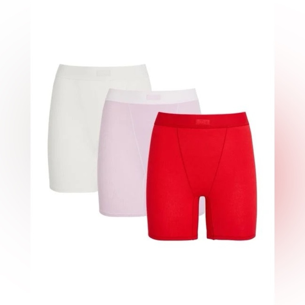 Skims Cotton Rib Boxers - Picture 2 of 4